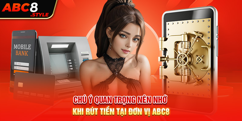 Chú ý quan trọng nên nhớ khi rút tiền tại đơn vị ABC8 